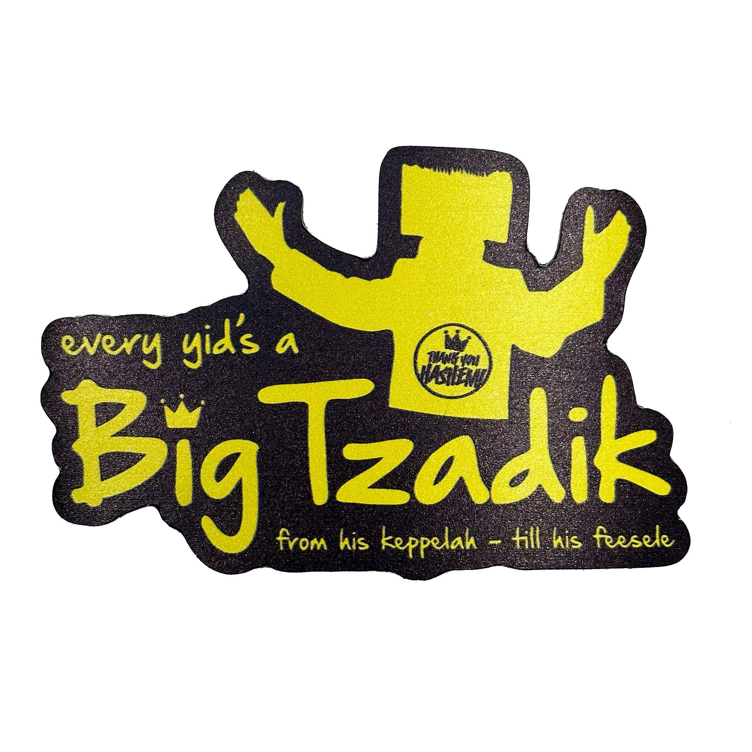 Big Tzadik  / Big Tzadekes CAR MAGNET - Image 3