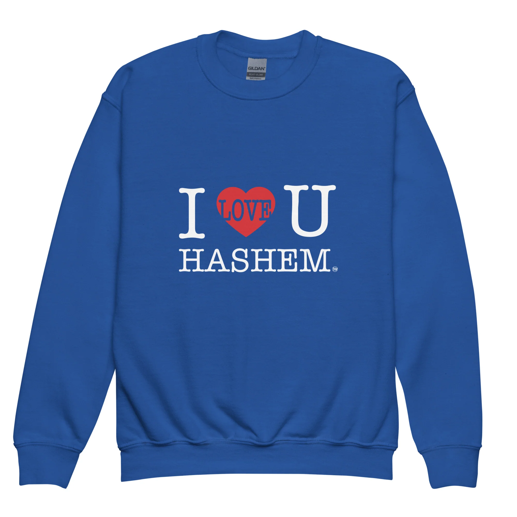 I Love You Hashem Youth Crewneck - Image 5