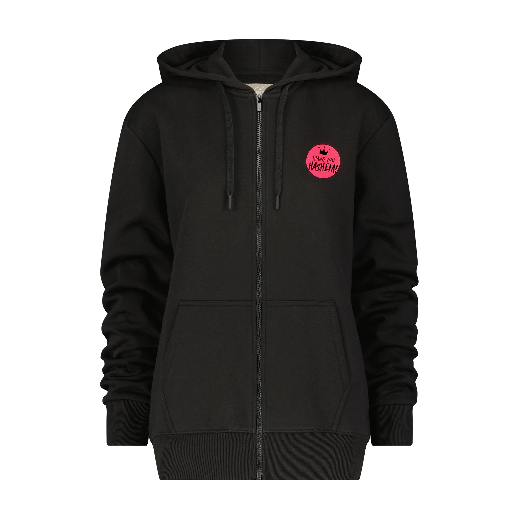 Sweatshirt / Black with Pink Logo - Image 3