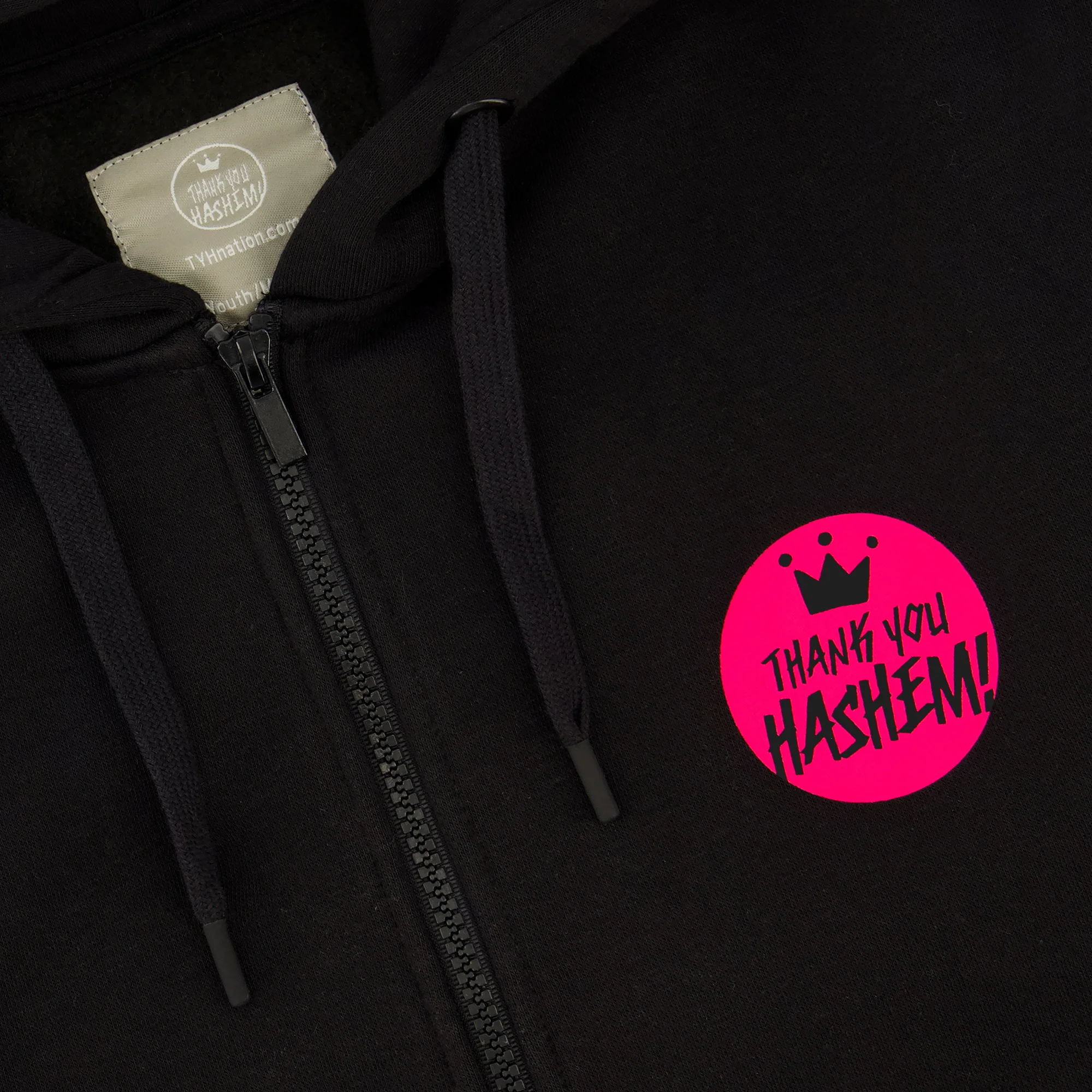 Sweatshirt / Black with Pink Logo - Image 5