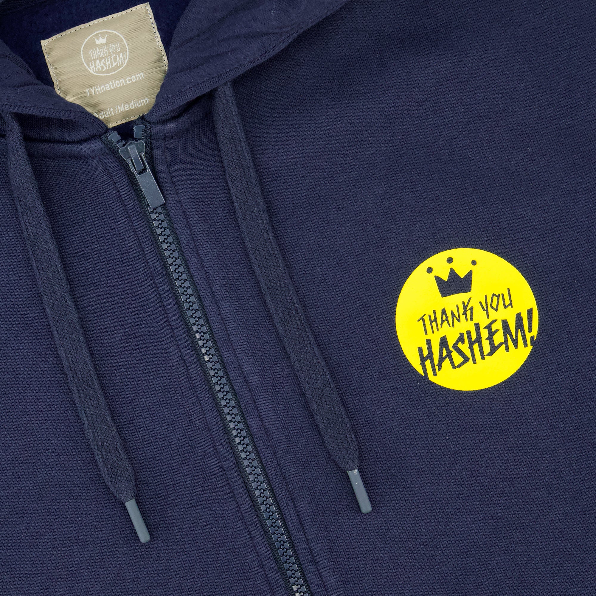 Sweatshirt / Navy with Yellow Logo - Image 3