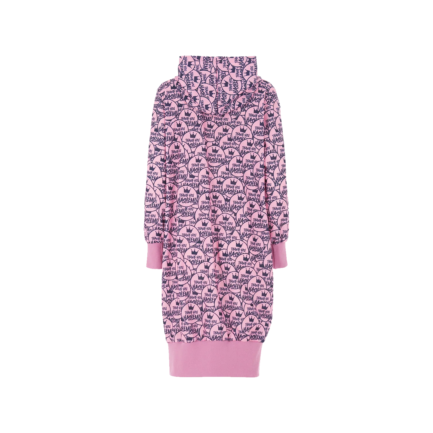 TYH All Over Logo Pink Sweatshirt Dress - Image 3